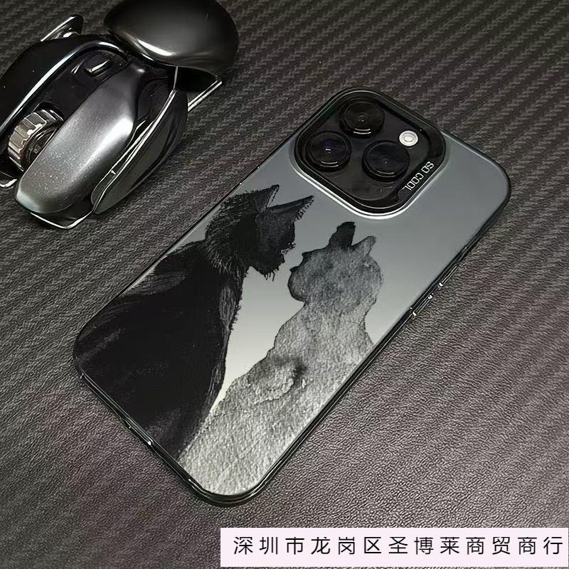 The new art cat is suitable for iphone17 mobile phone case Apple 16promax/15 anti-drop 14pro13 Europe and America