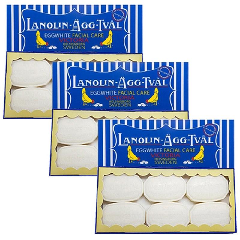 Victoria Sweden New Sweden Egg Pack Cleansing Soap, 50g X 18 Pcs