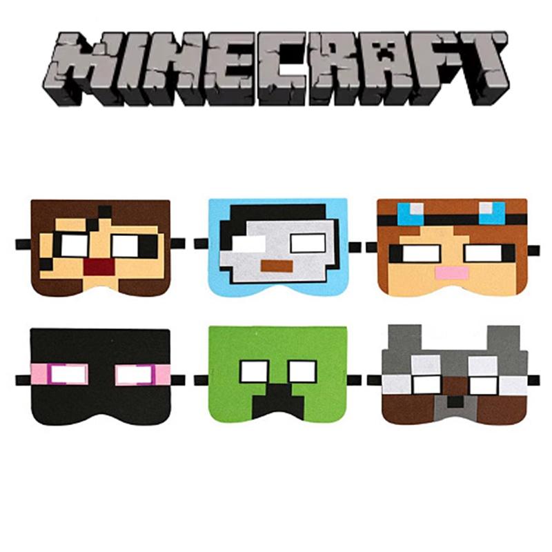12pcs1pcs Minecraft Mask Cosplay Accessory Birthday Party Carnival Adult Kid