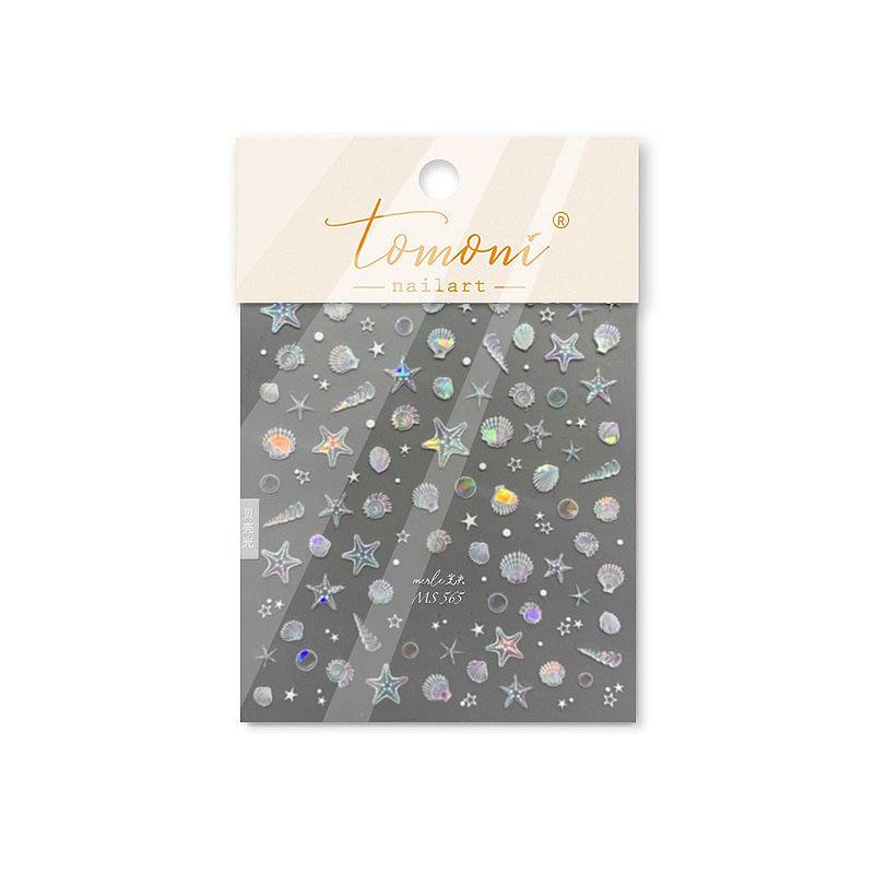New Stickers for Nails Beach Ocean Shell Conch Nail Sticker Self-adhesive Nail Art Stickers Manicure Decals ZJT20