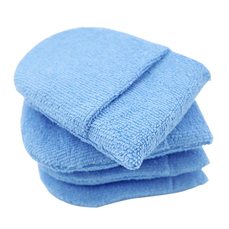5pcs Car Polishing Wax Sponge Soft Microfiber Car Wax Applicator Mitts Foam Applicator Pad for Car Detailing Care Tool
