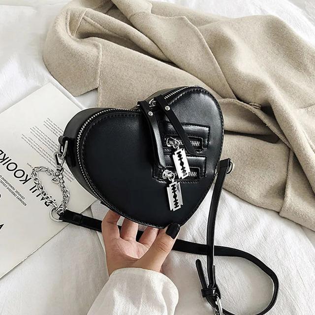 Mode Liebe Herzform Umhängetaschen für Frauen Luxus Designer Handtaschen aus Leder Marke weibliche Kette Umhängetasche Handtasche