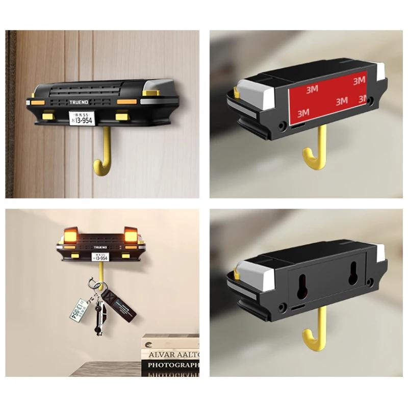 AE86 Car Keychain Hook Decoration Car Open Headlight Wall Mounted Keyhook Gift Car Headlight Keyhook Wall Mounted Door Rear