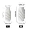 Art Striped Vase Ceramic Hydroponic Vase Flower Arrangement Home Decor Desktop Ornaments Garden Decoration