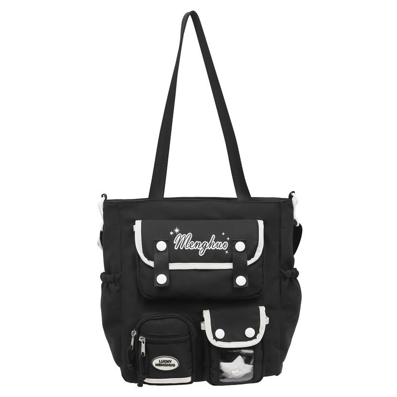 Soft Girl Painbag, Fresh and Cute Schoolbag, School-style Tutorial Bag, Multi-layered Design Sense, Female Student Tutorial Backpack