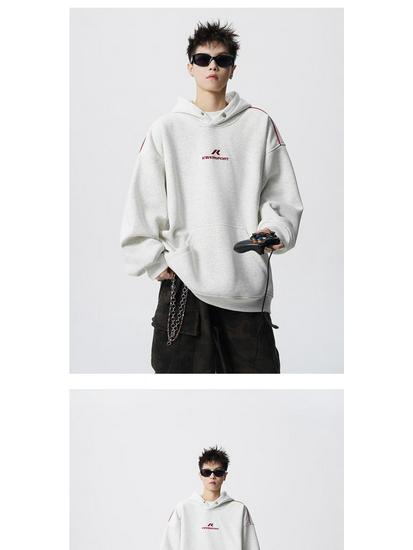 Unisex Trendy Button Design Hooded Sweatshirt - Versatile Loose Fit