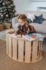 Smile wooden rocker table