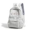 Schoolbag New Embroidered Backpack Female Students Large Capacity Simple Versatile School Bag Junior High School Student Backpack Lightweight