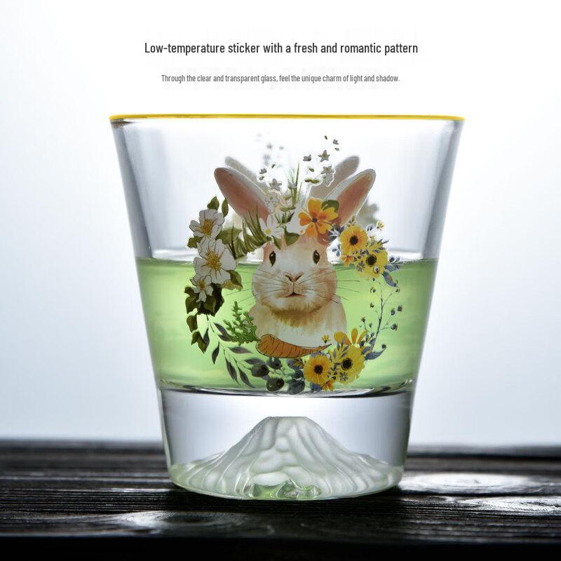 Shangqi Iceberg Gold Rim Glass Cup