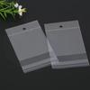 Disposable Transparent Self-adhesive Pouchs with Hanging Holes Jewelry Cosmetic Trial Packaging Bag Accessory Toys Product Storage Display Pocket