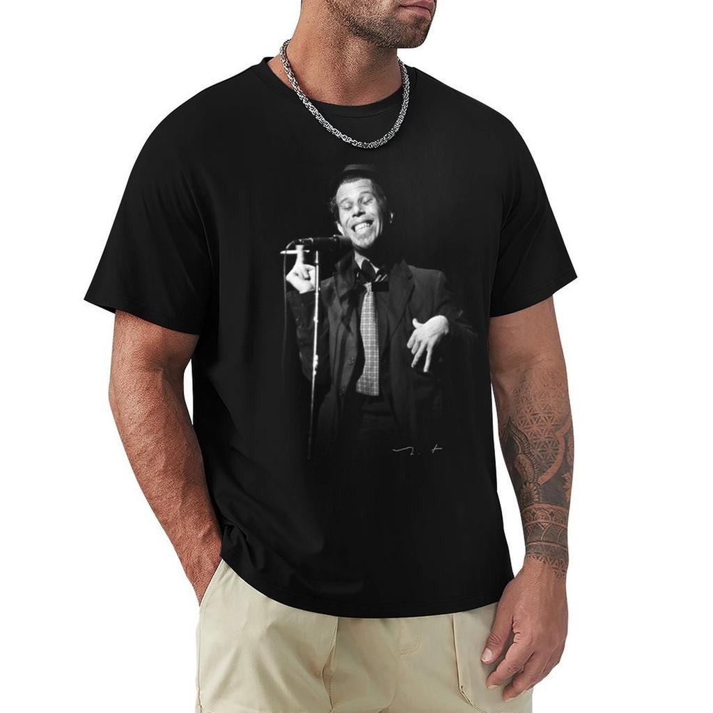 Tom Waits Live Tribute Tshirt Daily Wear Plain Short Sleeve Shirt