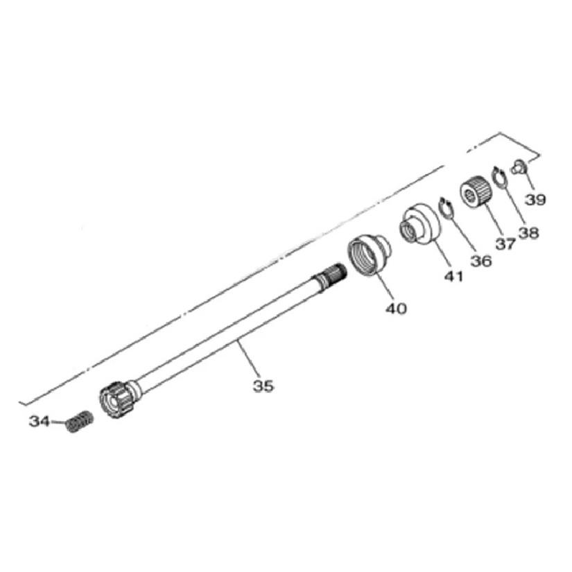 M MATI Bakre Drivaxel Kit för Yamaha Rhino 450 Rhino 660 YXR45F YXR66F 2004-2009 5UG-G6172-00-00 5KM-46126-00-00