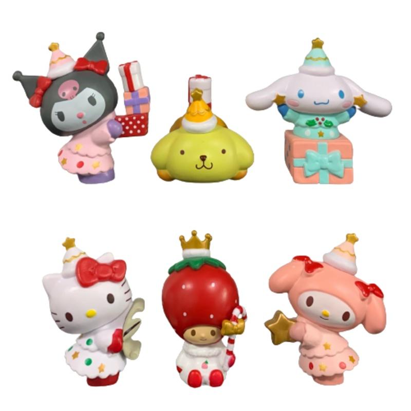Cute Sanrio My Melody Figure Doll Toy Set For Home Decor And Cake Topping