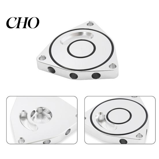 Precise Fit Turbo Valve Gasket BOV Plate for Honda Civic 2015-2021 1.5T, Embedded Rubber Turbocharger Aluminum Blow Off Replacement, Exhaust Seal High