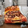Wrestlemania Customize Text Blanket Lightweight Personalized Blanket Durable Comfort for Living Room Couch Seaside Office Four Seasons Universal