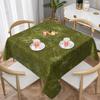 Grass Battlemat Waterproof Square Tablecloth Oilproof Table Cloth for Kitchen Events Dining Table Cover