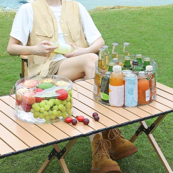 6.8/12L Foldable Water Bucket with Portable Handle Waterproof PVC Wash Basin Bag Multifunctional Outdoor Camping Fishing Collapsible Water Storage
