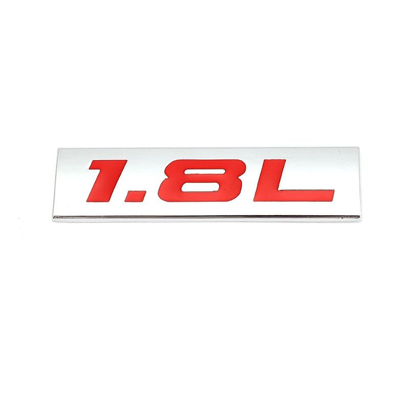Car Sticker 1.4L 1.5L 1.6L 1.7L 1.8L 1.9L Emblem Badge Decals for f111 SUV Toyota Mini Peugeot Honda Volkswagen VW Focus Hyundai 111F