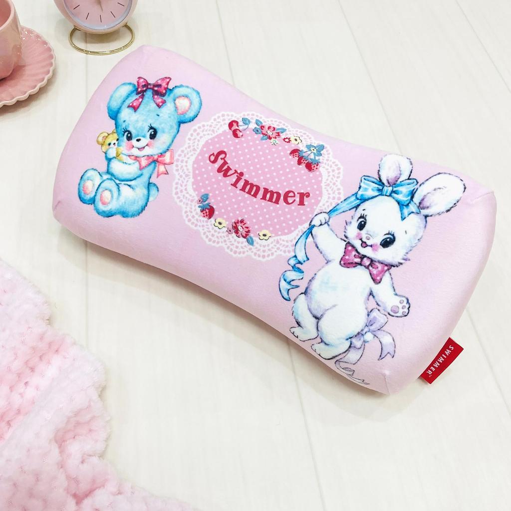 MORIPiLO Swimmer Swimmer Swimmer Memory Foam Polštář 16x33x8cm Opěrka pasu Opěrka opěrky Polštářek na plyšové hračky Zboží Retro Růžová Morishita 4621560