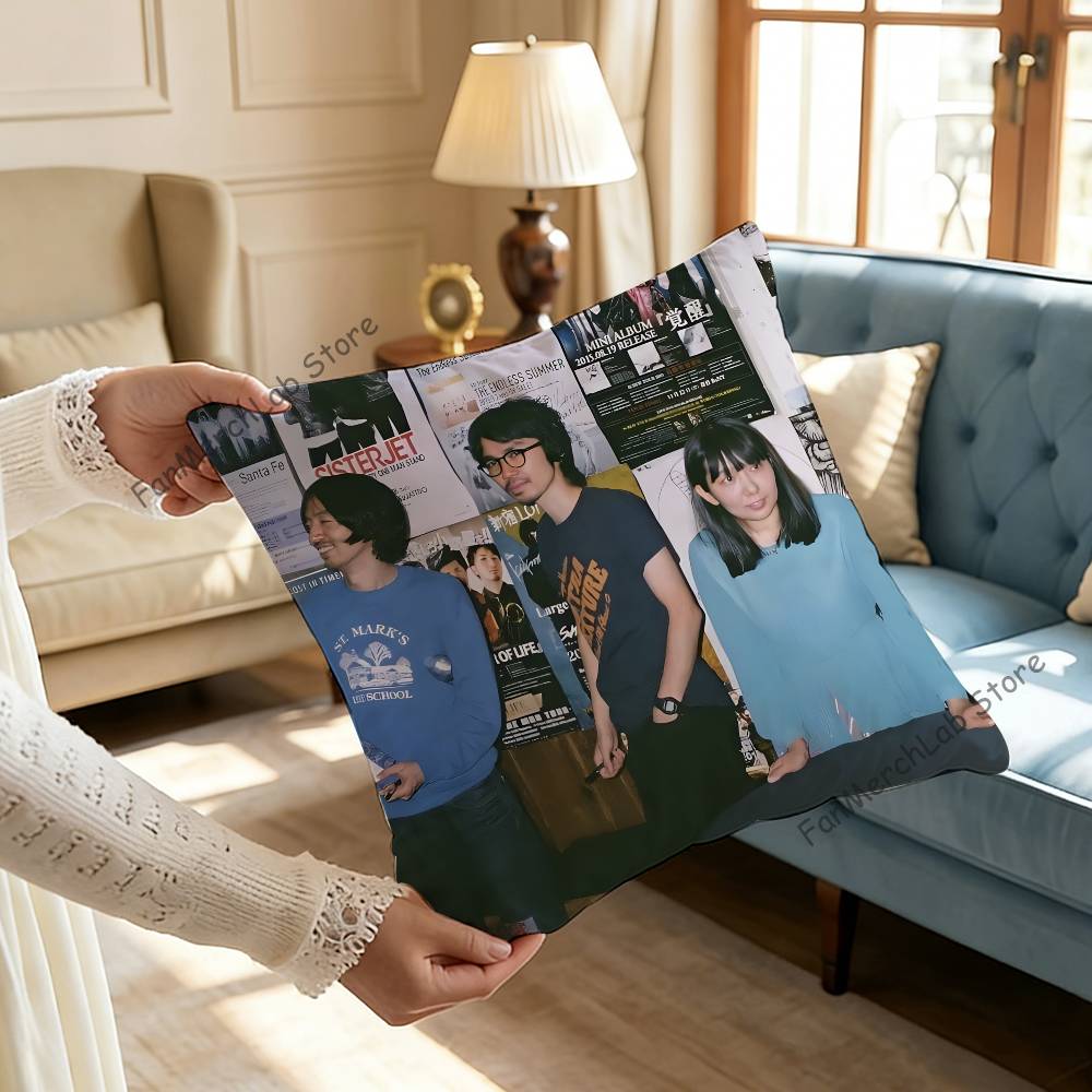 Band LLamp S Pillow Case Plush Fabric Soft Pillowcase Double Sided Print Sofa Cushion Cover Throw