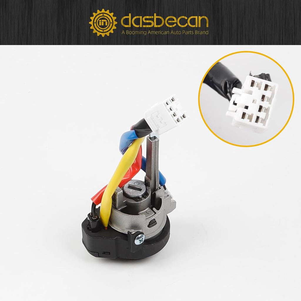 Dasbecan Ignition Lock Cylinder Switch with Keys Compatible with Kia Optima 2011 2012 2013 2014 2015 Rio 2013 2014 2015 2016 2017 Replace 81900-1WK00