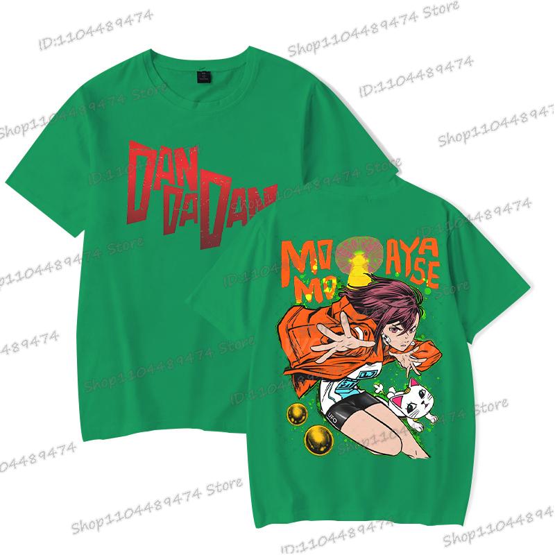 Dandadan Momo Ayase Tričko Cosplay Komiksové Dárky Exkluzivní Tričko Pánské Dámské Módní Kulatý Výstřih Oboustranný Dandadan Topy Trička