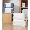 1PC S/L Large Capacity Clothes Storage Bag Organizer With Reinforced Handle For Blankets Bedding Foldable With Sturdy Zipper