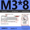 304 Stainless Steel Hex Socket Cap Screw with Washer - Sizes M3, M4, M5, M6, M8, M12