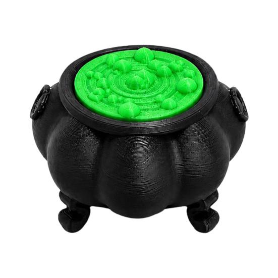 1/2/3Pcs 3D Printed Cauldron Fidget Clicker  Stress Relief Witch Cauldron Clicker зелёный