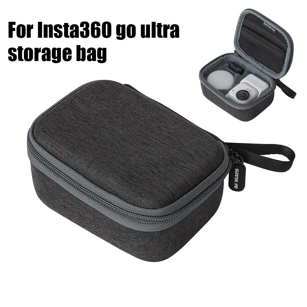 Sunnylife for Insta360 GO Ultra Storage Bag Nylon Cloth Anti Fall And Shockproof Sports Camera Zipper Bag