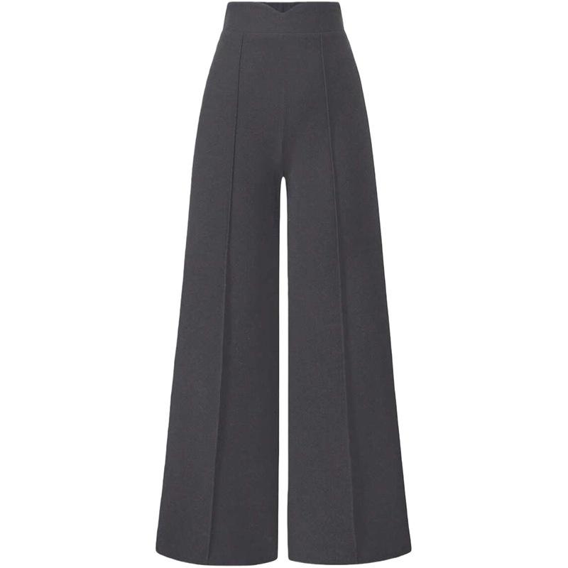 Women High Waist Wide Leg Pants Casual Loose Fit Trousers Multi Colors