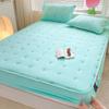 Thickened Oversized Soft Mattress Protector, Solid Color Fitted Sheet, Embroidered Mattress Cover