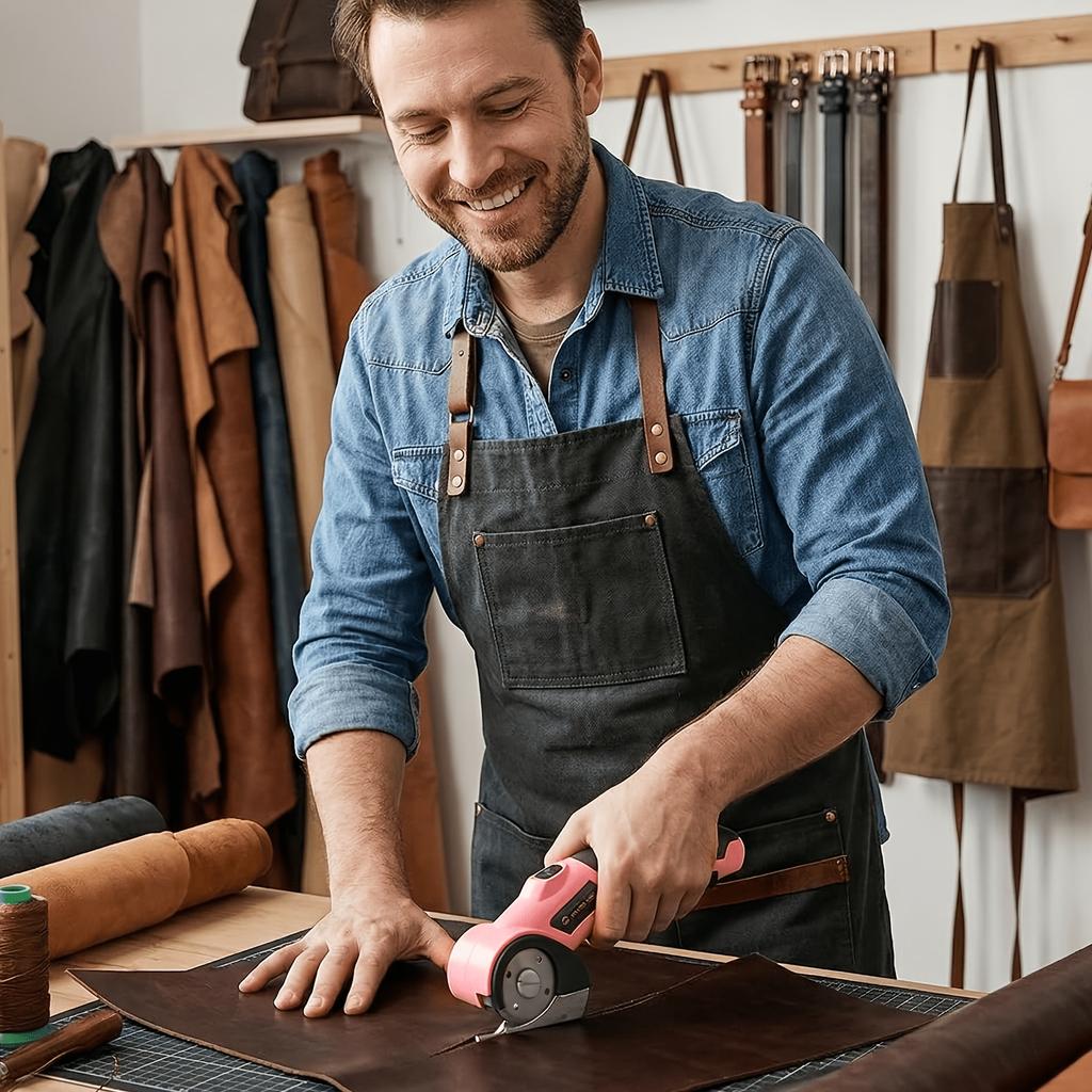 Radio Scissors, Portable USB-Rechargeable Handheld Electric Scissors, Ideal for Cutting Fabric, Cardboard Boxes, Trimming Carpets Office Kitchen Tools