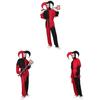 Set Costume Clown Horror di Halloween in Tessuto Poliestere per Cosplay e Feste a Tema