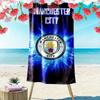 Manchester City Team Print Beach Towel, Large Soft Quick Dry Towel for Beach Camping Swimming