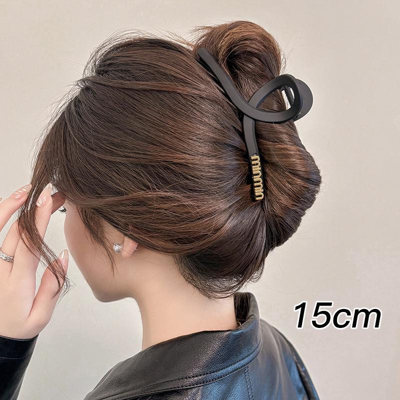 2025 Elegant Large Hair Clip for Women - Chic Shark Design for Thick Hair