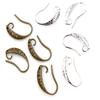 20pcs 3-Styles Gold Bronze Silver Plated Brass French Earring Hooks Wire Settings Base Settings Whole Sale