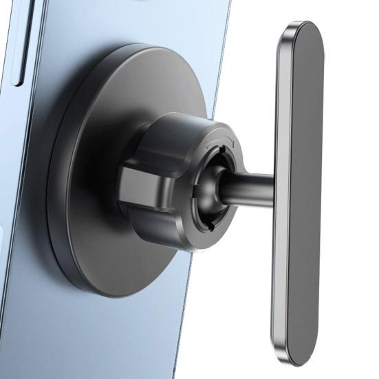 Golf Cart Phone Holder Alloy Magnetic Phone Mount for Gym Treadmill & Golf Cart Use One-Hand Operation Phone Stand for MagSafe