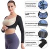 Langärmliger Arm-Schlankheitsformer für Frauen, Polymer-Sauna-Schweißweste, Workout-Tanktops, Formwäsche, Armtrimmer, Gewichtsverlust, Taillentrainer-Shirt
