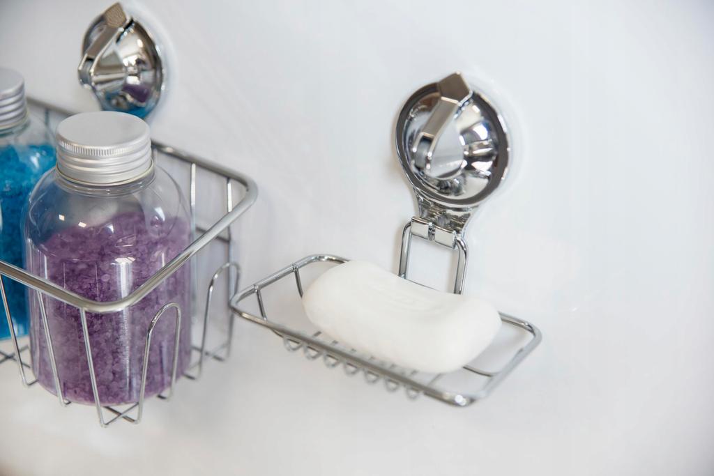 Galicja Forte Wall-Mounted Soap Dish Silver Metal 1 Pc