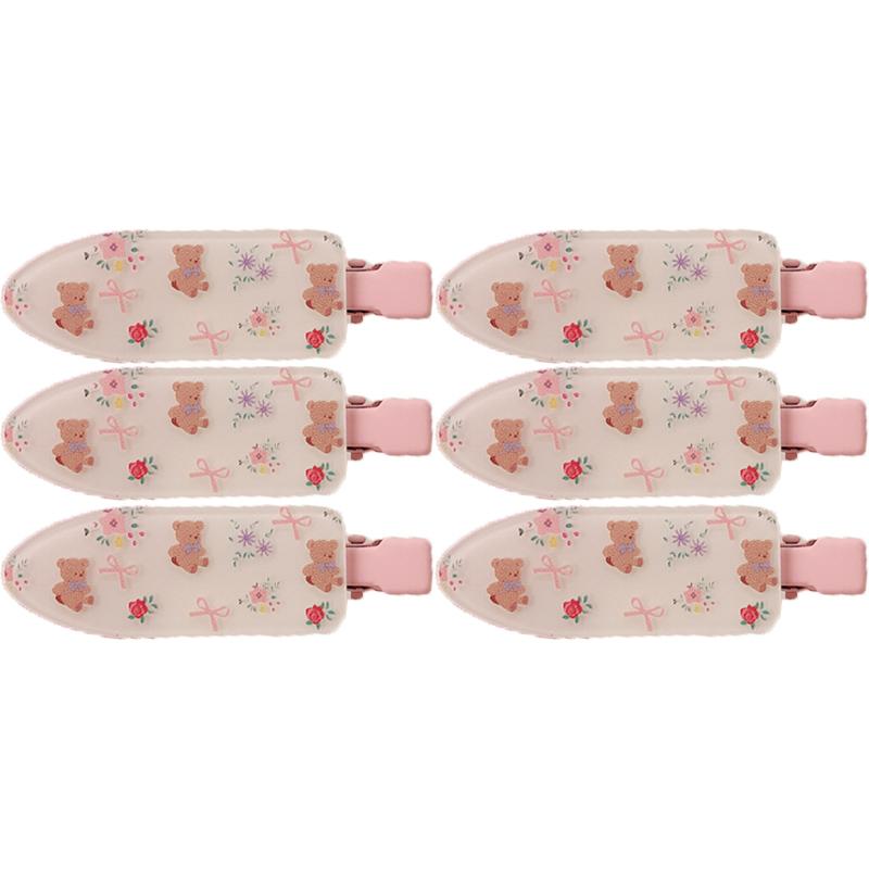 Cherry Polka Dot Floral Bow Hair Clips Love Girl Duckbill Clip Broken Hair Bangs Hair Accessories