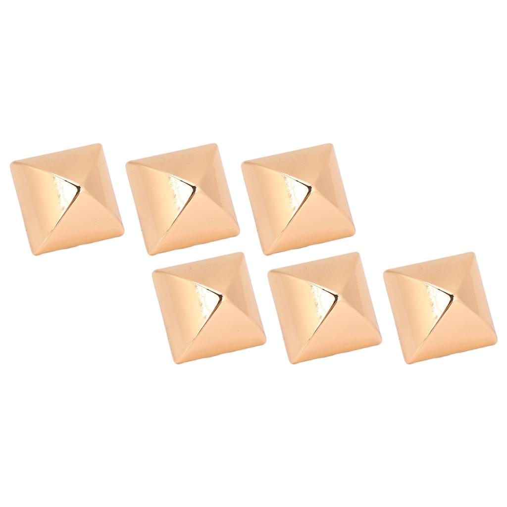 20 Sets Square Pointed Screw Rivets Set Zinc Alloy Pyramid Punk Leather Goods Bags Repair Kits for Binding 15mm