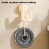 Yousheng Suction Cup Slipper Hook, No Drill Wall Mount Vertical Storage, Moisture Proof Corrosion Resistant Organizer, for Bathroom