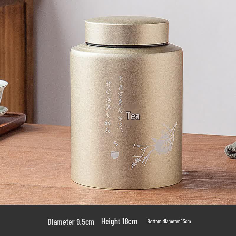 Premium Stainless Steel Tea Storage Canister