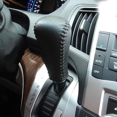 New Real Leather Gear Shift Knob Cover For Honda Odyssey 2009 2010 2011 2012 2013 2014 Gear Ball Protector