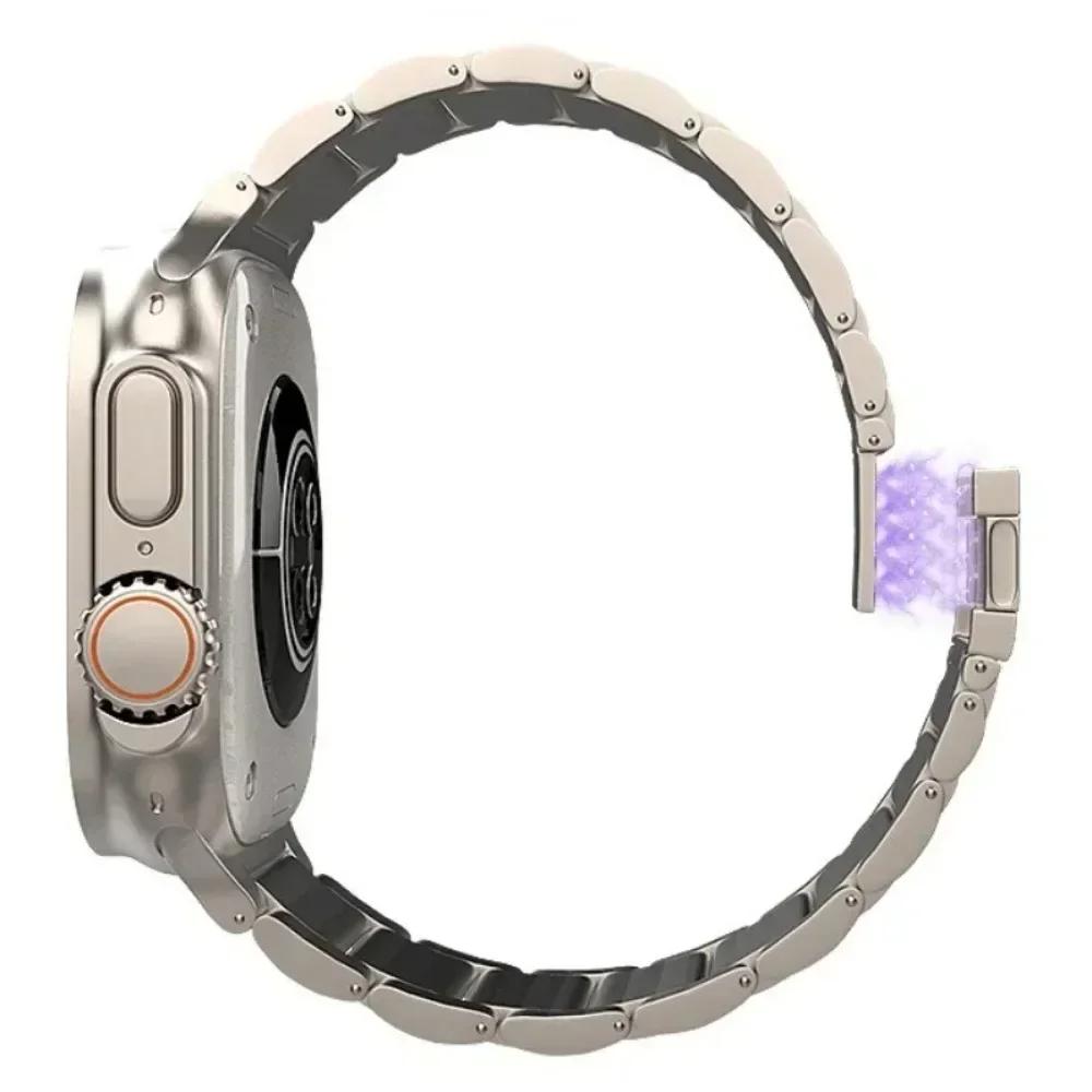 Titanium Bracelet for Apple Watch Ultra 2 49mm Series 10 9 8 7 Se 5 4 6 Magnetic Band for Iwatch Ultra 49 46mm 42mm 41mm 45 44mm