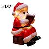 Battery Operated Lamp Santa Claus Night Light, Resin Christmas Tabletop Ornament with Decor Warm LED Lighting, Holiday Bedroom Bedside Table
