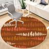 1pc Forest Trees Office Round Area Rug, Indoor Mat Suitable ForOffice, Under Office Chairs Bedroom Living Room Home Decor, D110
