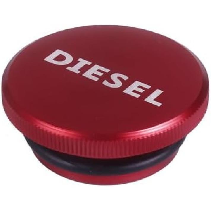 Automobile Fuel Tank Cover 2013-2017 Aluminum Alloy with Magnetic Suitable for Dodge for Ram for Diesel Cover(Green)