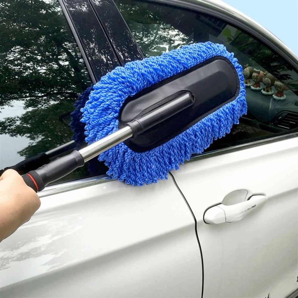 Removable Car Duster Extendable Handle Car Cleaning Mop Car Wash Brush Interior Cleaning